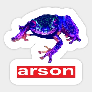 ARSON FROG Sticker